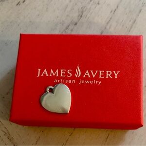 James Avery Silver Classic Heart Pendant.